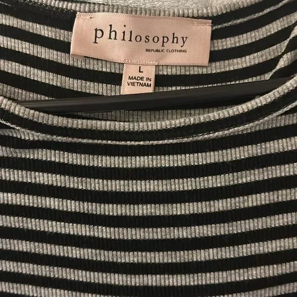 ***** 5 for $25 Philosophy Cold Shoulder Top - Picture 2 of 4